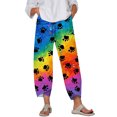 thumbnail image 1 of CLOOCL New Plus Size Pants for Women Animal Dog Paw 3D Printed Trousers Loose Oversize Female Casual Jogging Pants, 1 of 6