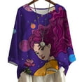 thumbnail image 1 of CLOOCL Oversized Women T-shirt Girl Starry Daydream Graphic Print Blouse Fashion Loose Plus Size Tops, 1 of 6