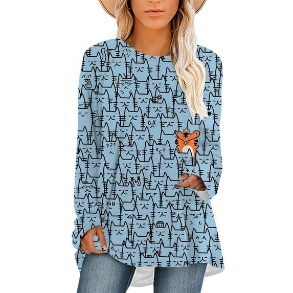 CLOOCL Plus Size Blouse For Women Funny Animal Head Portrait Graphics 3D Printed Female Long Sleeve Fashion Tops