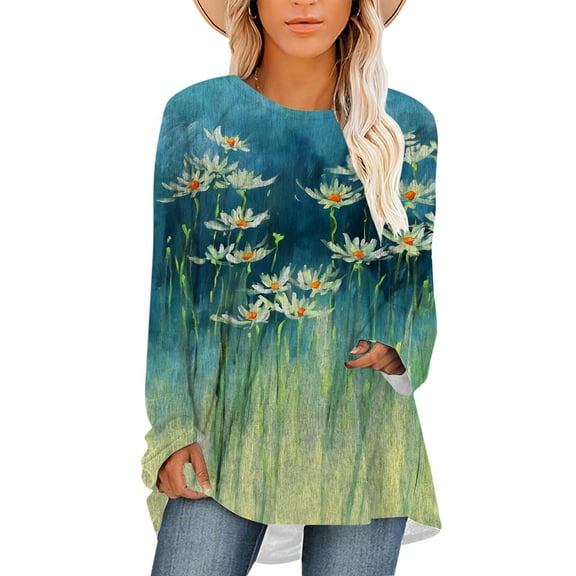 CLOOCL Plus Size Blouse For Women Retro Flowers Pattern 3D Printed Female Long Sleeve Woman Fashion Loose Tops