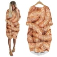 thumbnail image 1 of CLOOCL Popular Gourmet Sausage Dress 3D Print Fashion Funny Dress with Pockets Harajuku Barrel Dresses, 1 of 4