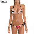 thumbnail image 1 of CLOOCL Sexy Cute Cartoon Bikinis Swimsuit 3D Print Anime Cosplay Beach Women Straps Swimming Suit Women Bikinis Set Bathing Suit, 1 of 8