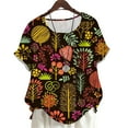 thumbnail image 1 of CLOOCL Women Blouse Shirts Retro Pattern 3D Printed Tops Oversized Streetwear Tops, 1 of 6