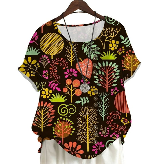 CLOOCL Women Blouse Shirts Retro Pattern 3D Printed Tops Oversized Streetwear Tops