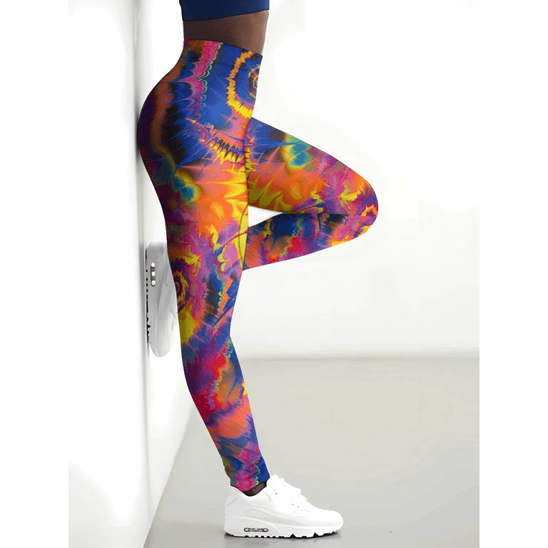 Colorful patterned leggings top
