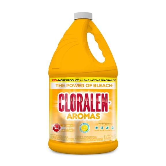 CLORALEN Household Cleaning Liquid Scented Bleach - Lemon Scent (121 fl oz)