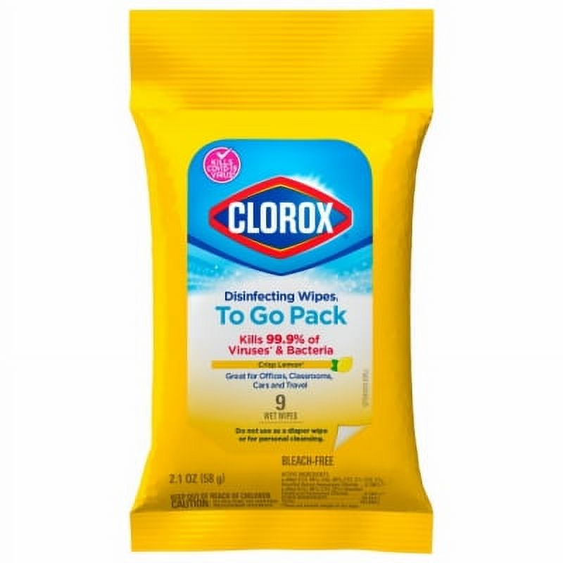 CLOROX 9CT Clorox Wipes To Go 1 Pack
