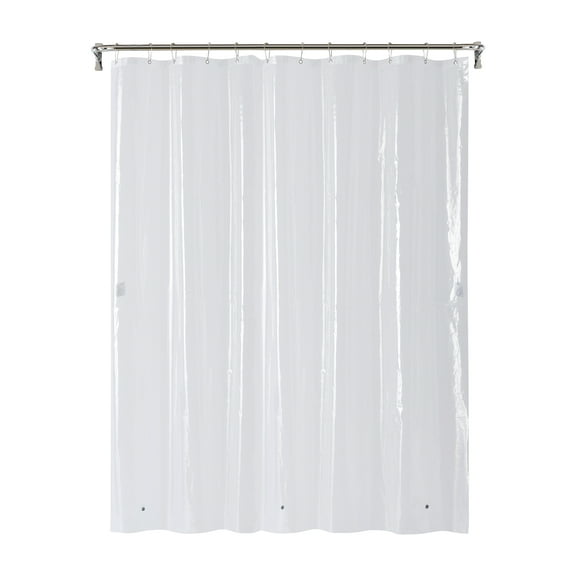 Clorox Shower Curtain Liner Heavyweight Waterproof PEVA with Metal Grommets 72" x 72" Clear