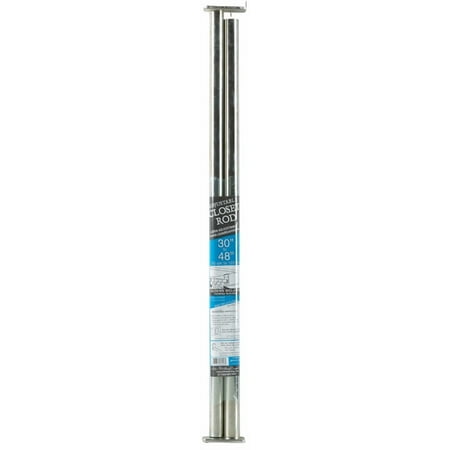 CLOSET ROD 30-48"PLTNM (Pack of 1)