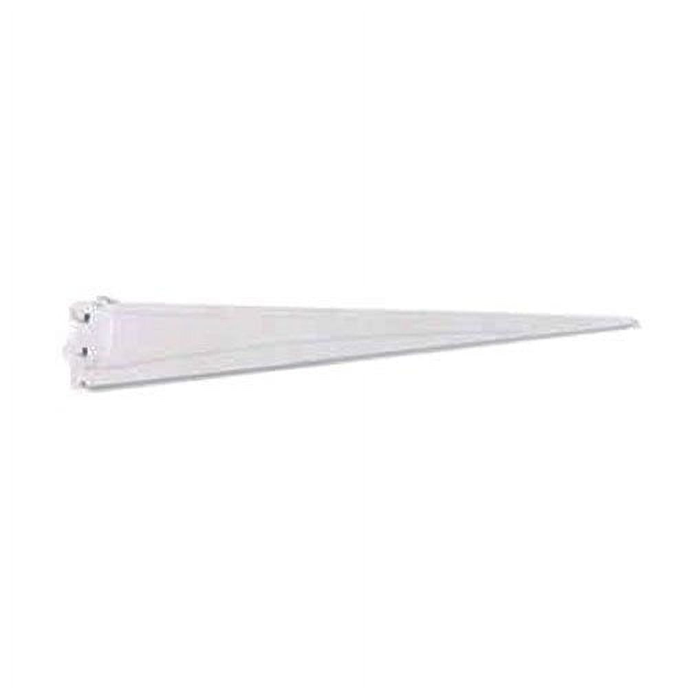 White Steel Adjustable Shelf Track Bracket for 20-inch Shelves