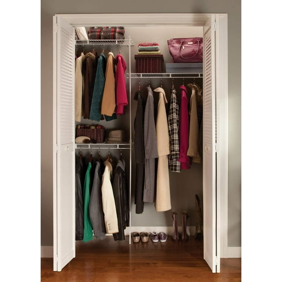 CLOSETMAID 5-Shelf Closet Organizer Kit, White