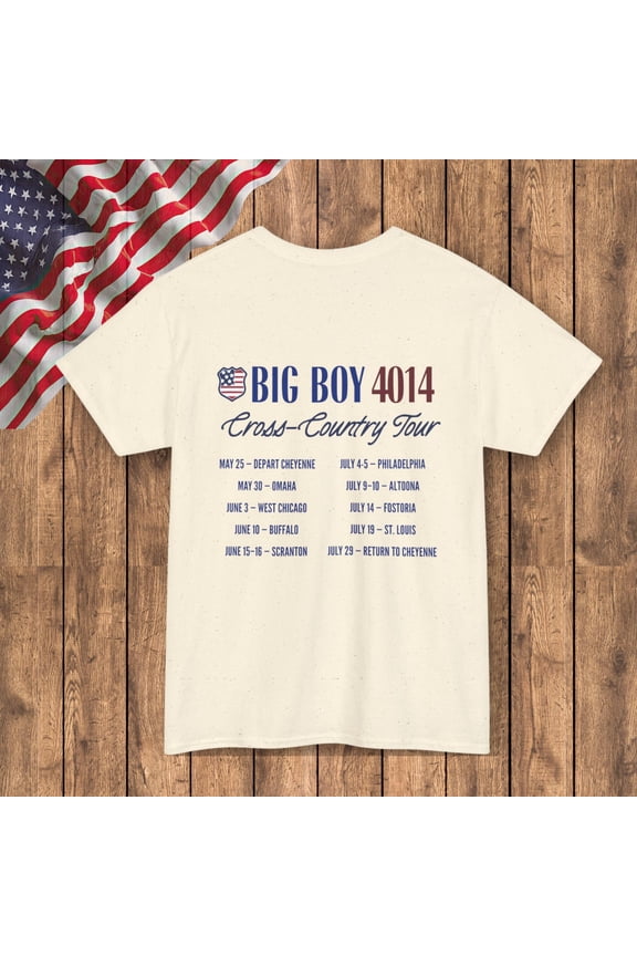 Big Boy 4014 Tour Shirt 2026 | America 250 Train Shirt | Railfan Tee | Vintage Locomotive Shirt | Fathers Day Gift for Dad, Navy S