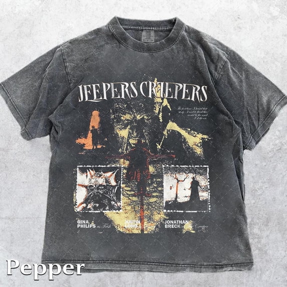 CLOTEX Comfort Colors® 1717 Vintage Jeepers Creepers T-Shirt, Halloween Horror Movie , Movie T-Shirt, Unisex Comfort Colors, Ivory 2XL