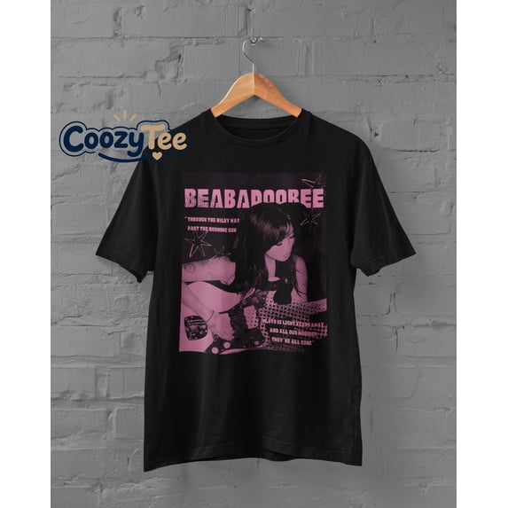 CLOTEX Comfort Colors® Beabadoobee Unisex T-Shirt, It Flowers Album Tee, Indie Music Artist Gift For Fans, Black S