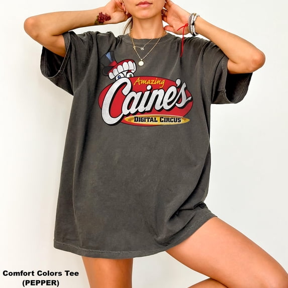 CLOTEX Comfort Colors® Caine Shirt, The Amazing Circus Shirt, Tadc Shirt, Caine Tee, Last Act Shirt, Black S