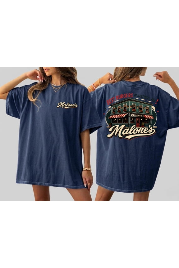 Comfort Colors® Malone's Bar Off Campus Two-sided Shirt, Briar U Hockey Romance Tee, Best Burgers Hastings MA, Bookish Gift, Grey S