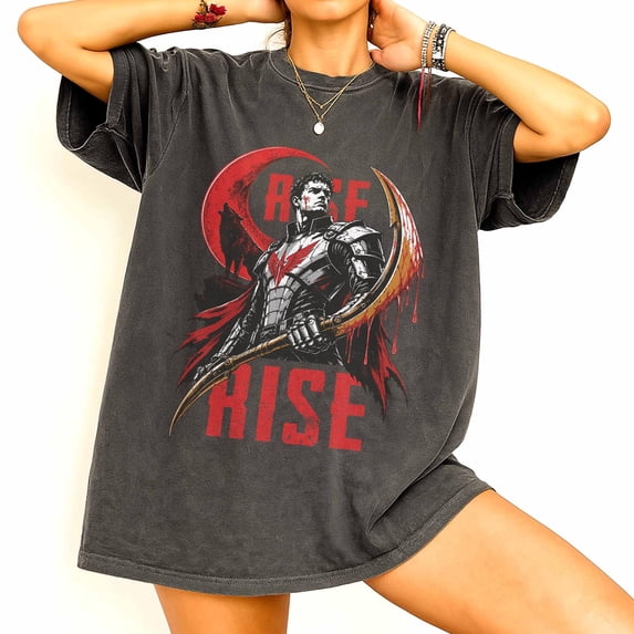 CLOTEX Comfort Colors® Shirt, Rise Sigil Graphic Tee, Red Rising Fan Gift, Blue Jean M