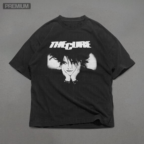 CLOTEX The Cure Band Tee, Comfort Colors Premium Cotton Shirt, The Cure Graphic tee, Oversized Shirts, Retro 90s Band tee, Retro Graphic Tees, Orchid 3XL