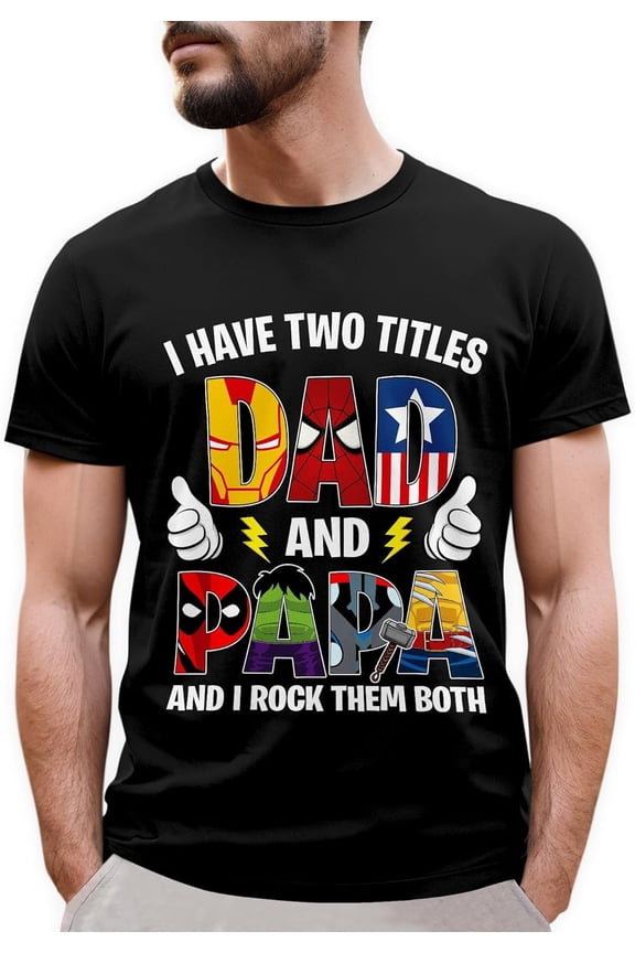 Dad Shirt - Fathers Day Shirt for Dad - Daddy Shirts - Best Dad Tshirt - Gifts for Dad on Fathers Day, Navy 2XL