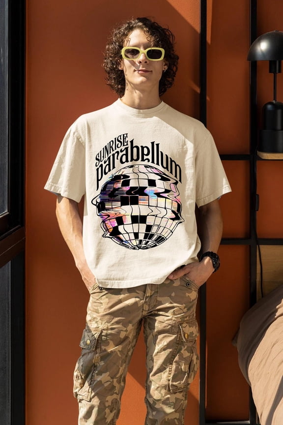 Disco Elysium T-Shirt: Sunrise Parabellum Tee, Kim Kitsuragi Fan Gift, White S