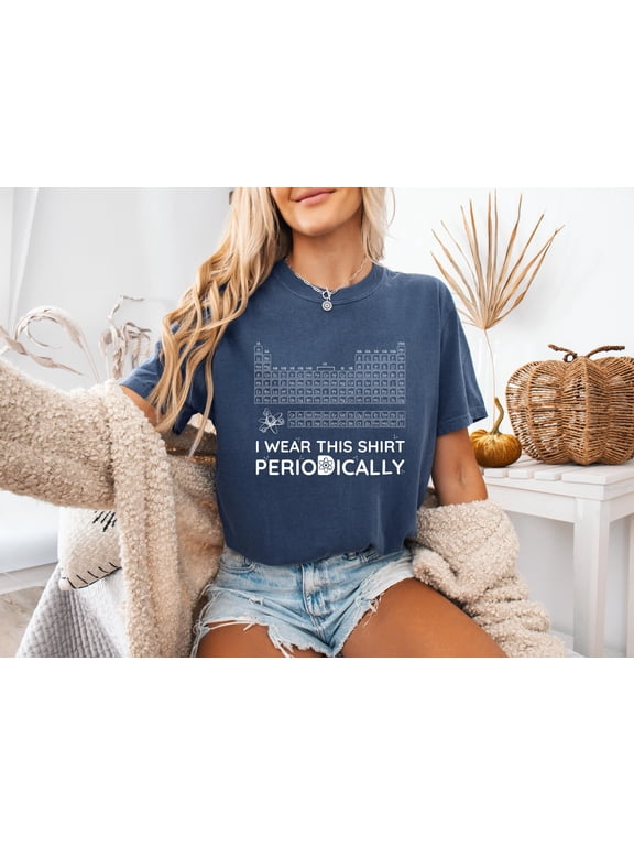 Dr Grace's Periodic Table Shirt | Project Hail Mary Tshirt | I Wear This Shirt Periodically Tee | Jazz Hands T-Shirt |Comfort Colors T-Shirt, Ivory 3XL