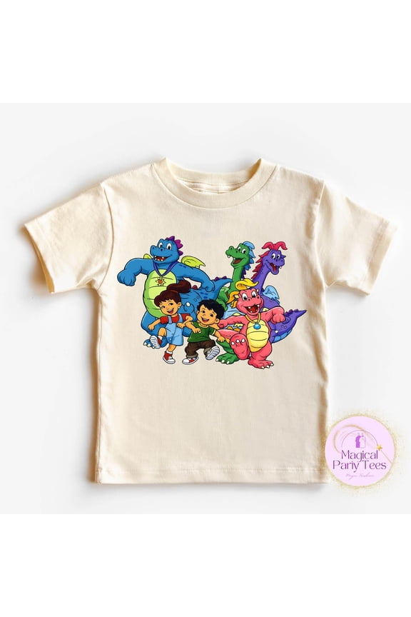 Dragon Tales Shirt, 90s Cartoon Tee, Retro TV Show Tee, Christmas Outfit, White S
