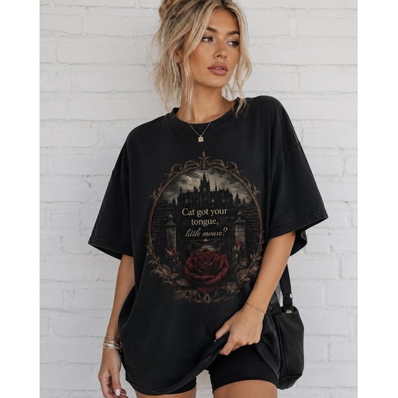 CLOTEX Haunting Adeline Inspired Parsons Manor Gothic Manor Shirt| Dark Romance Book |BookTok Inspired Gothic Cottage Shirt | Graphic Tee, Black S