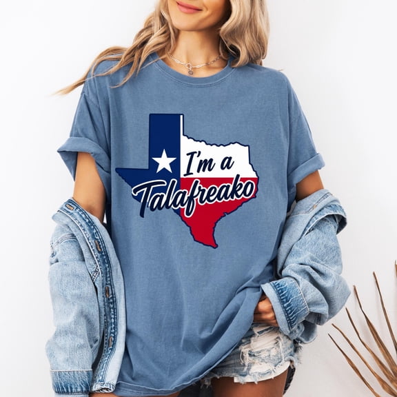 CLOTEX I'm a Talafreako Texas T-Shirt | Talarico For Senate Tee Comfort Colors unisex, Chambray L