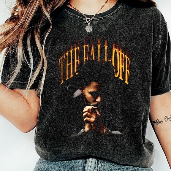 CLOTEX J.Cole The Fall Off Rap Shirt, Chambray S
