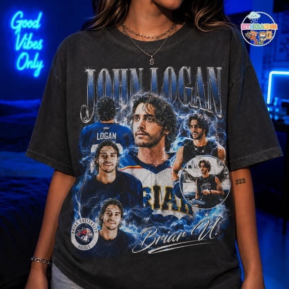 CLOTEX John Logan Briar University Shirt, Hockey Romance Bookish Tee, Off Campus Inspired Graphic Shirt, Elle Kennedy Reader Gift 10, Graphite S
