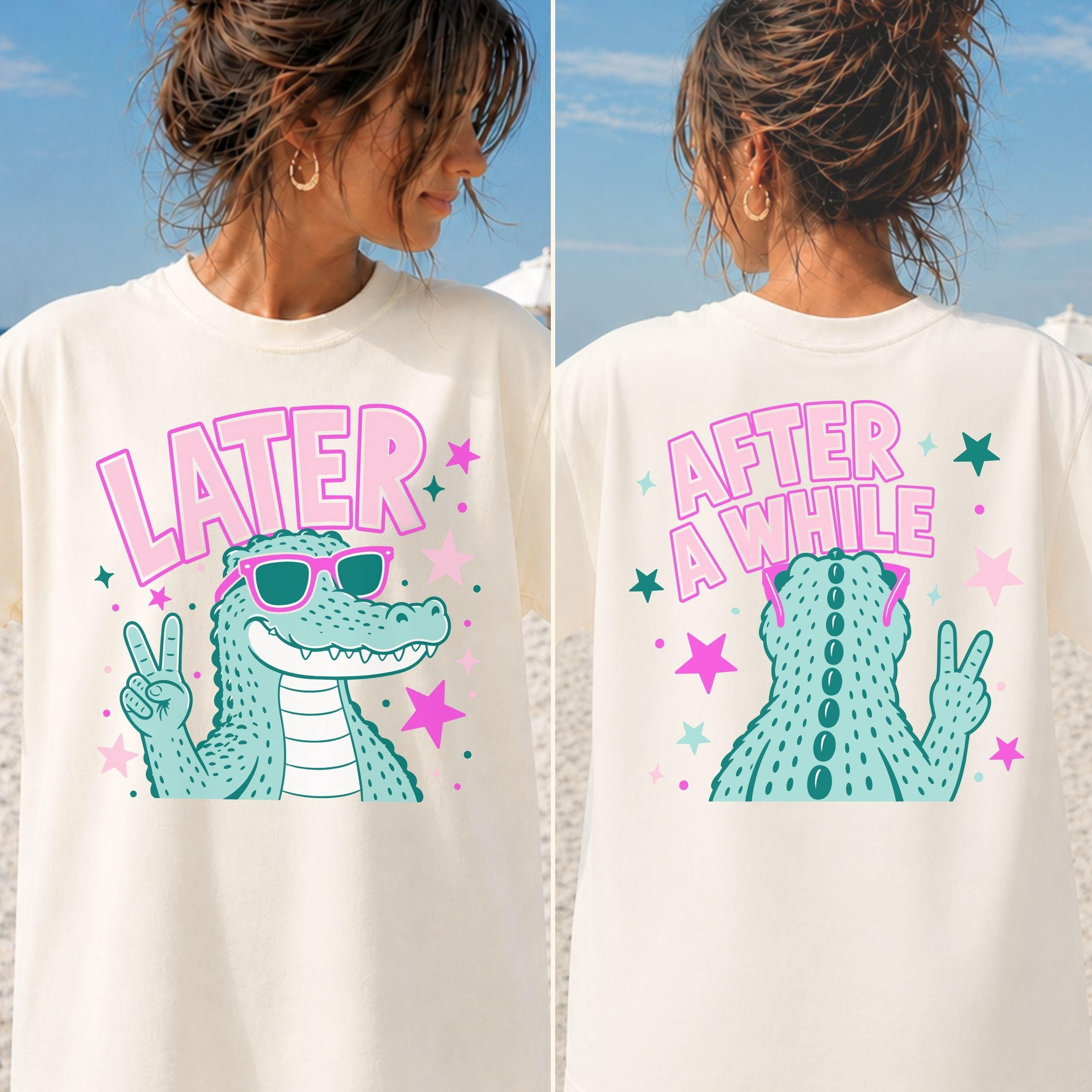 CLOTEX Later Alligator SVG, After A While Crocodile Funny Retro Gator ...