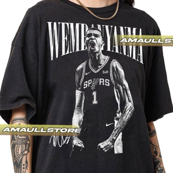 CLOTEX Limited Wembanyama T-shirt, Basketball T-Shirt, Gift For Man and Woman Unisex T-Shirt, Graphite M