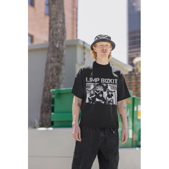 CLOTEX Limp Bizkit Nu Metal Band Tee, Rock Music T-Shirt, Moss 3XL
