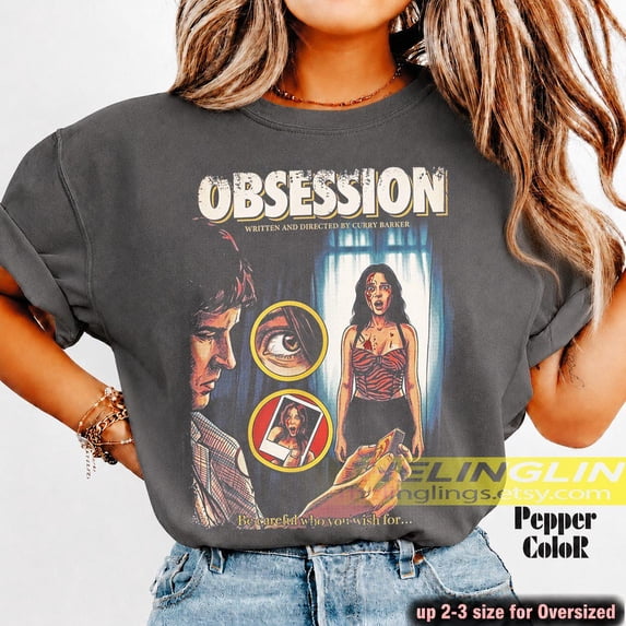 CLOTEX Obsession Movie 2025 Horror T-Shirt | Obsession Film Tee FD, Graphite S