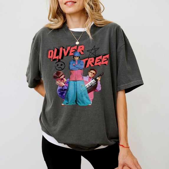 CLOTEX Oliver Tree Retro Tribute T-shirt, Retro 90s Shirt, Fan Shirt, Graphic Unisex Y2K Clothing, Music Tee, Comfort Colors®, Yam 4XL