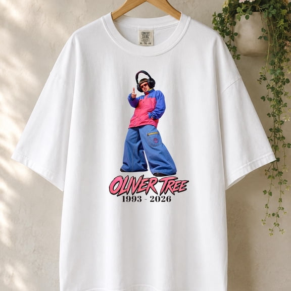 CLOTEX Oliver Tree Tribute Shirt,Oliver Tree Memorial Graphic Tee,Vintage Music Tribute Shirt, Violet S