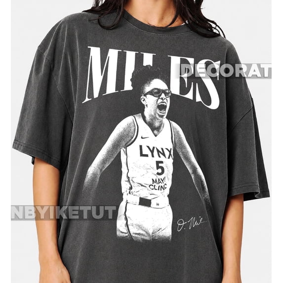 CLOTEX Olivia Miles Shirt - Basketball shirt - Unisex - Vintage Bootleg - Gift - Retro FD, Black S
