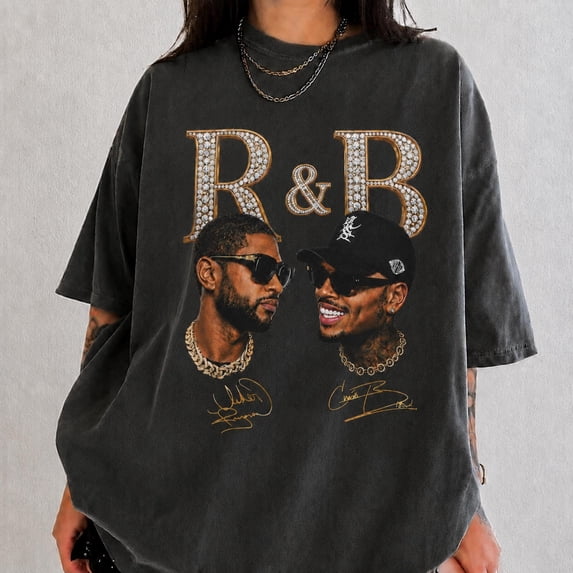 CLOTEX R&B Tour Inspired Graphic Tee, 90s RnB Tour Inspired Comfort Color, Retro Concert Graphic Shirt, Music Lover Gift, R and B Shirt., Pepper 4XL