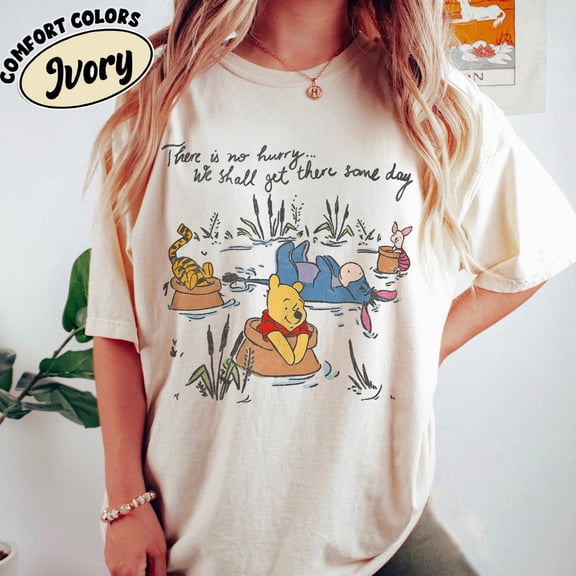 CLOTEX Retro Winnie The Shirt And Friends T-shirt, Bear And Co Tee, WDW Family Matching Shirt, Ivory S
