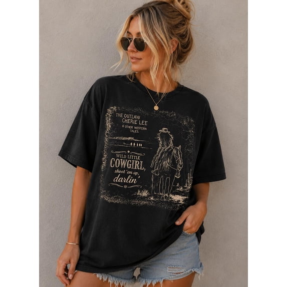CLOTEX Shaboozey Cowgirl Song Shirt, Black Comfort Colors Country Concert Tee, Vintage Western Graphic T-Shirt,Cowboy Country Music Fan Gift,Unisex, Yam XL