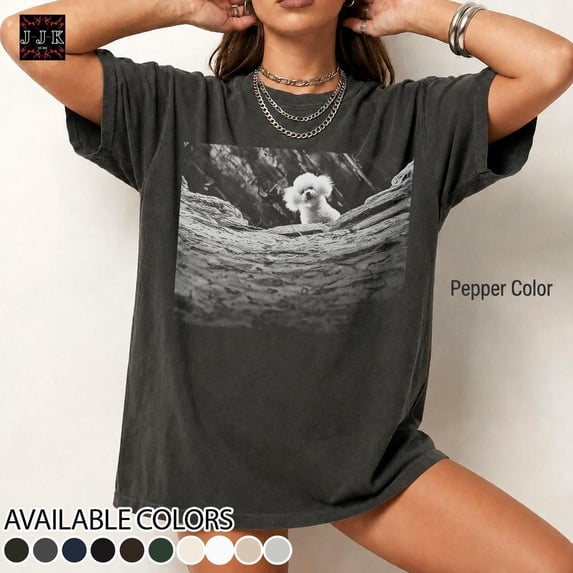 CLOTEX Silence of the Lambs Dog Vintage Distressed Unisex Heavy Cotton 90s Graphic Tee Shirt, Grey 3XL