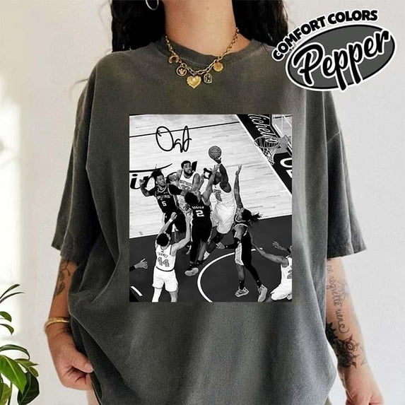 CLOTEX The Hand of OG Anunoby Comfort Colors Shirt, New York Basketball Fan Tee, Sports Fan Graphic T-Shirt, Graphite 4XL