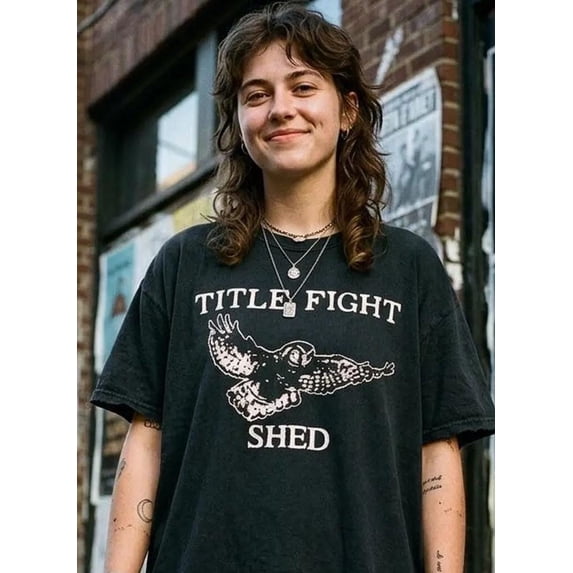 CLOTEX Title Fight Shed Album T-Shirt, Comfort Colors®, Rock Music Band Cotton Tee, Graphite 3XL
