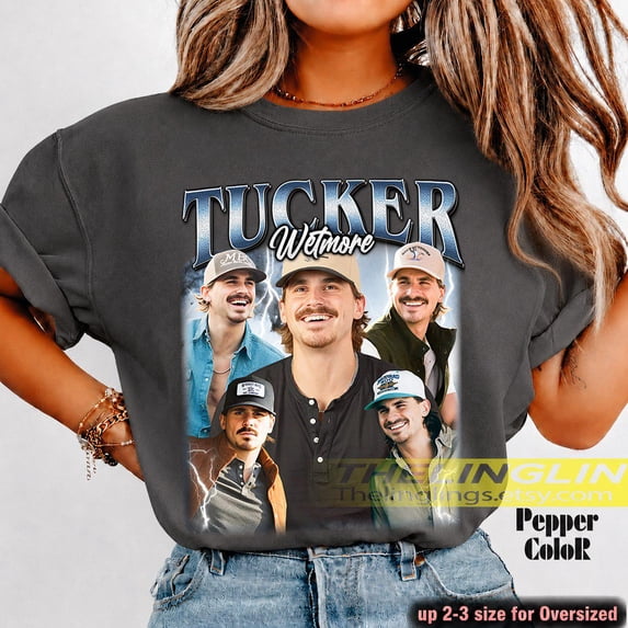 CLOTEX Tucker Wetmore American Singer-Songwriter Unisex T-Shirt, Music Fan Gift, Concert Apparel, Graphic Tee, Music Lover, Vintage Style Top FD, Black S