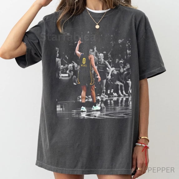 CLOTEX Vintage 90s Kelsey Mitchell Basketball Women Graphic Tee, Comfort Colors Shirt, Blossom XL