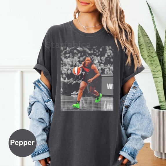 CLOTEX Vintage Kelsey Mitchell Comfort Colors Shirt, Basketball Women Graphic fan Tee, Pepper S