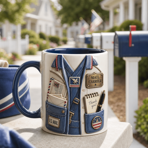 CLOUD MANOR Detailed Mug Mail Carrier Uniform Gift