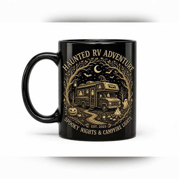 CLOUD MANOR Haunted RV Adventure Mug for Halloween Campers