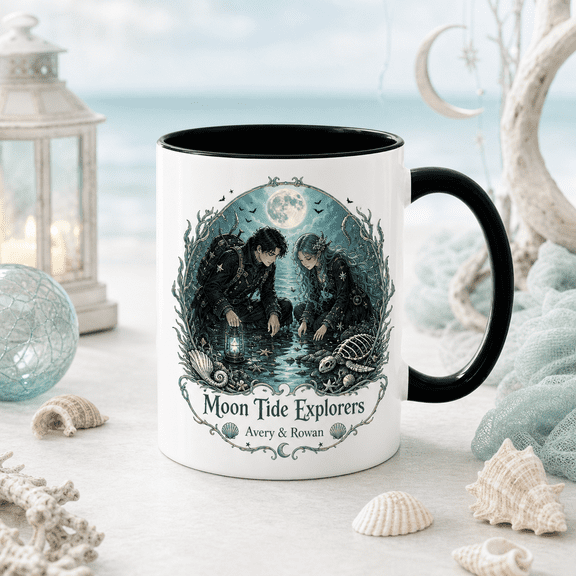 CLOUD MANOR Ocean Gothic Mug Moon Tide Couple Design