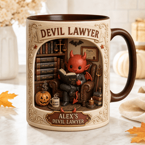 CLOUD MANOR Personalized Mug Devil Lawyer Halloween